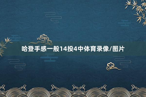 哈登手感一般14投4中体育录像/图片