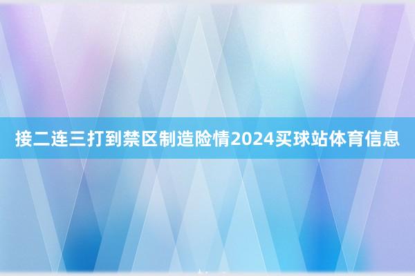 接二连三打到禁区制造险情2024买球站体育信息