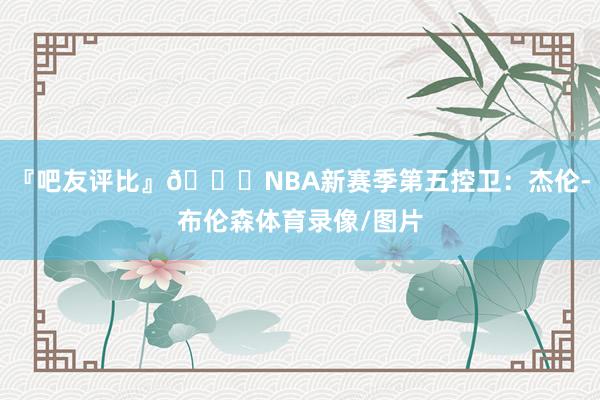 『吧友评比』🌟NBA新赛季第五控卫：杰伦-布伦森体育录像/图片